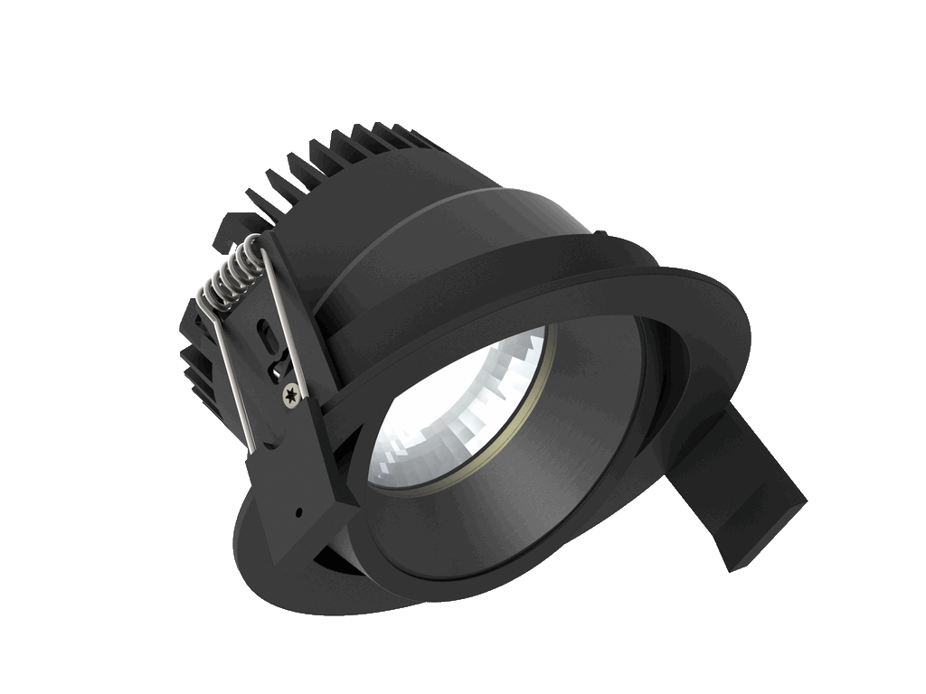 Theben LUXA102-180LED32 - Proiettore LED 32W con sensore di movimento nero  Luxa